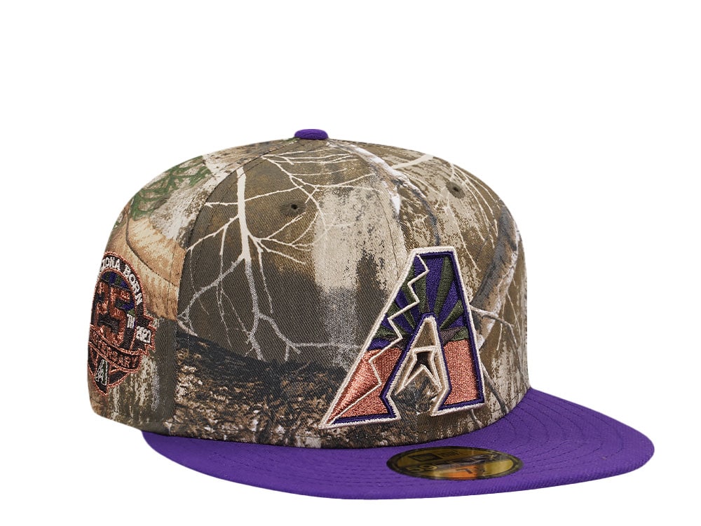 New Era Arizona Diamondbacks 25th Anniversary Real Tree Copper Two Tone Edition 59Fifty Fitted Casquette