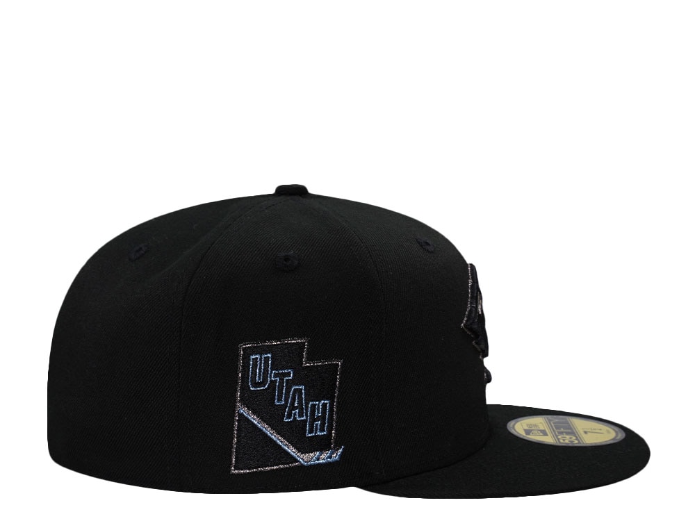 New Era Utah Mammoth Black on Black Prime Edition 59Fifty Fitted Casquette