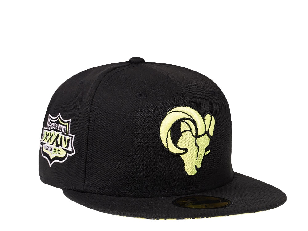 New Era Los Angeles Rams Super Bowl XXXIV Black Summerpop Edition 59Fifty Fitted Casquette
