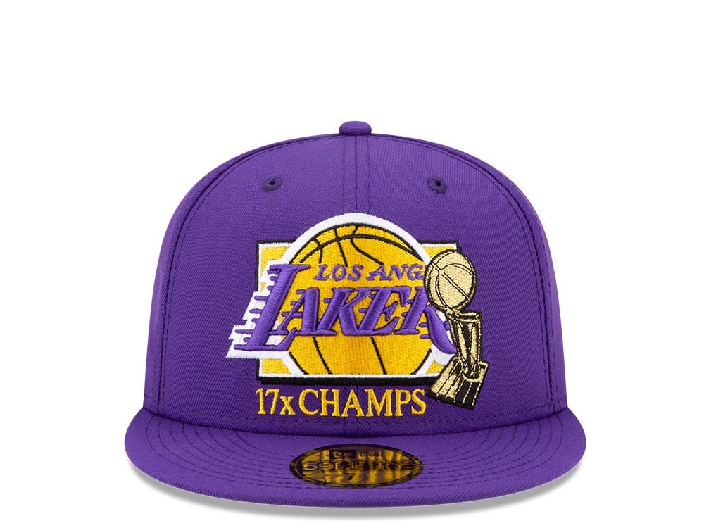 New Era Los Angeles Lakers 17x Champs Purple 59Fifty Fitted Casquette