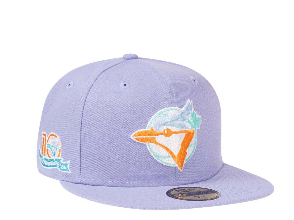 New Era Toronto Blue Jays 10th Anniversary Lavender Mango Prime Edition 59Fifty Fitted Casquette
