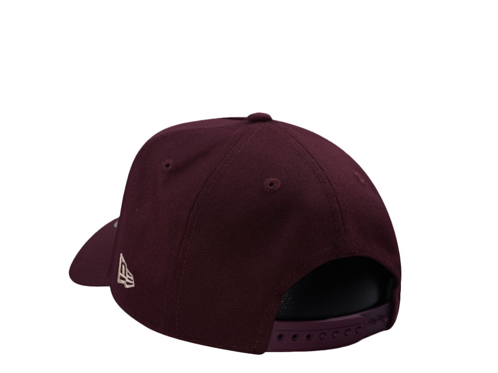 New Era Los Angeles Dodgers World Series 2026 Maroon Prime Edition 9Forty A Frame Snapback Casquette
