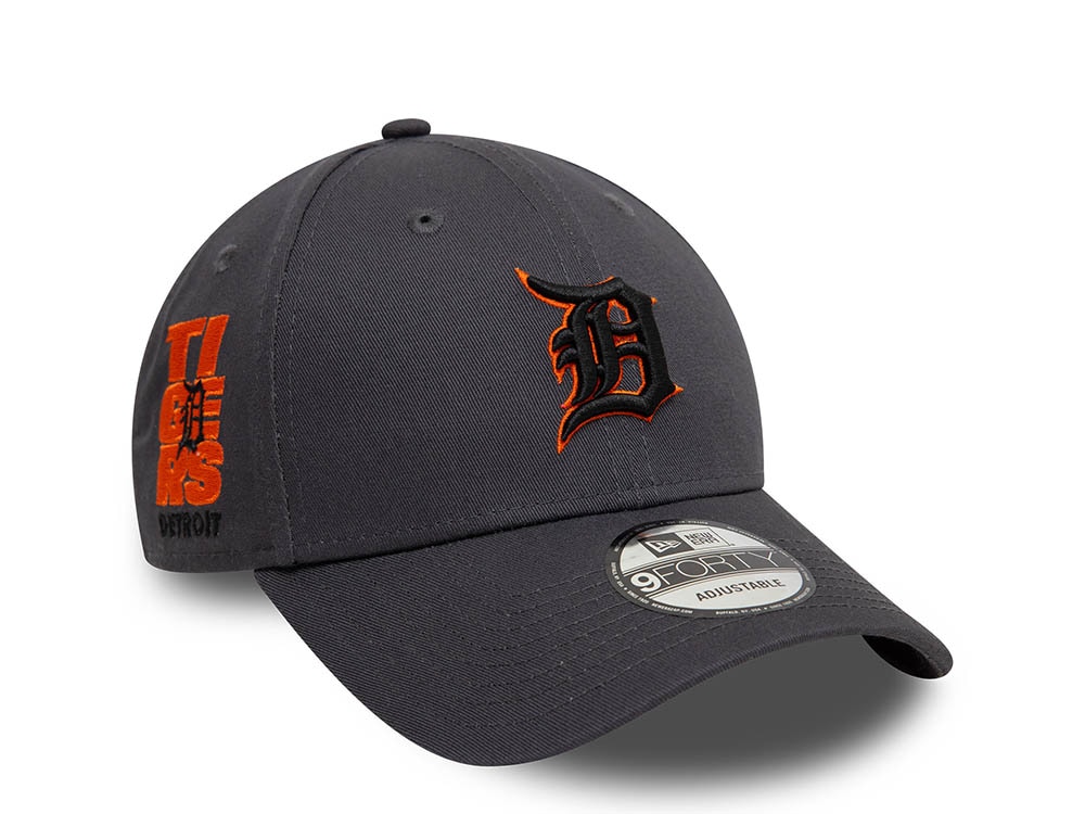 New Era Detroit Tigers MLB Patch Gray 9Forty Strapback Casquette