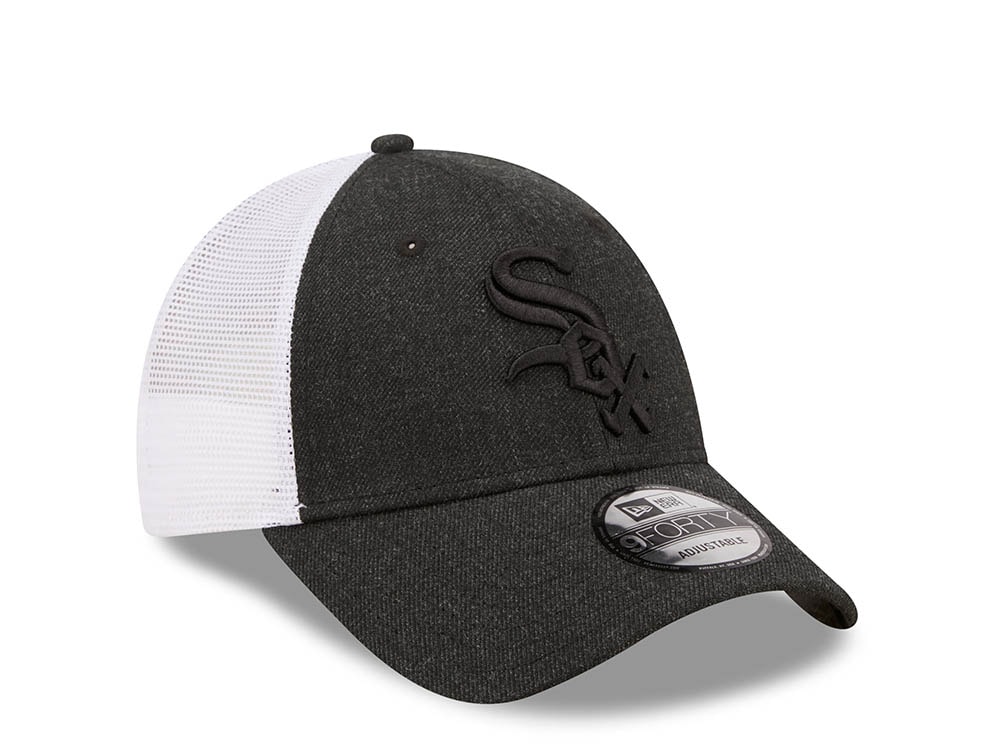 New Era Chicago White Sox Black Home Field Edition 9forty Trucker Strapback Casquette