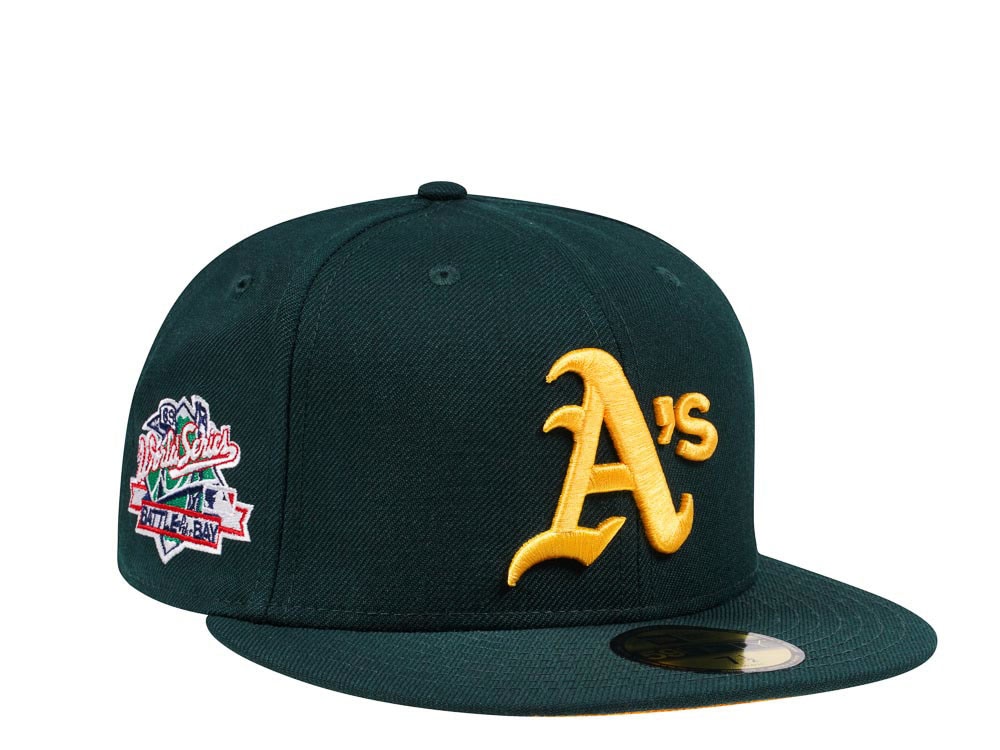 New Era Oakland Athletics World Series 1989 Green and Gold Edition 59Fifty Fitted Casquette