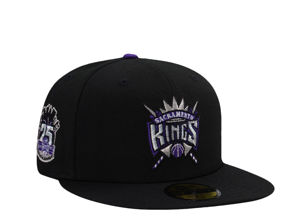 New Era Sacramento Kings 25th Anniversary Black Prime Edition 59Fifty Fitted Casquette