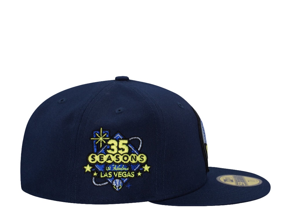 New Era Las Vegas 51s Alien 35th Seasons Neon Ocean Blue Edition 59Fifty Fitted Casquette
