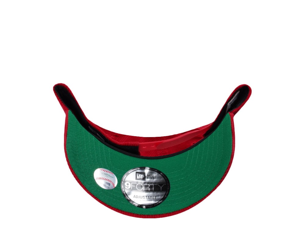 New Era Anaheim Angeles 35th Anniversary Red Corduroy Prime Edition 9Forty A Frame Snapback Casquette