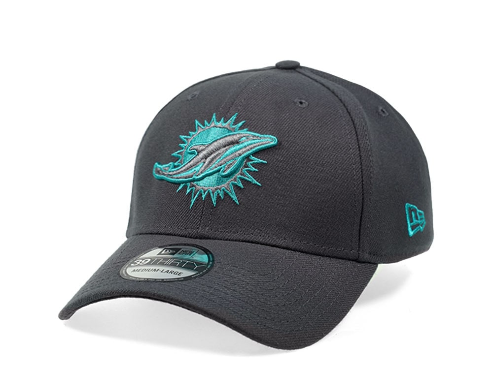 New Era Miami Dolphins Graphite Edition 39Thirty Stretch Casquette