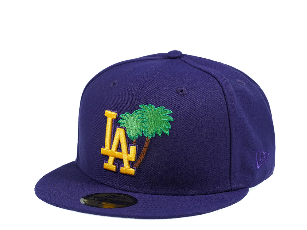 New Era Los Angeles Dodgers Palm Tree Edtion Purple 59Fifty Fitted Casquette