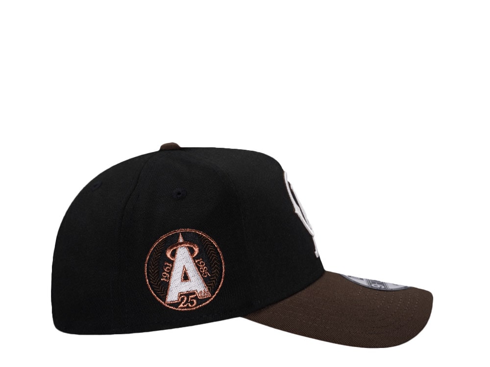 New Era California Angels 25th Anniversary Walnut Two Tone Edition 9Forty A Frame Snapback Casquette