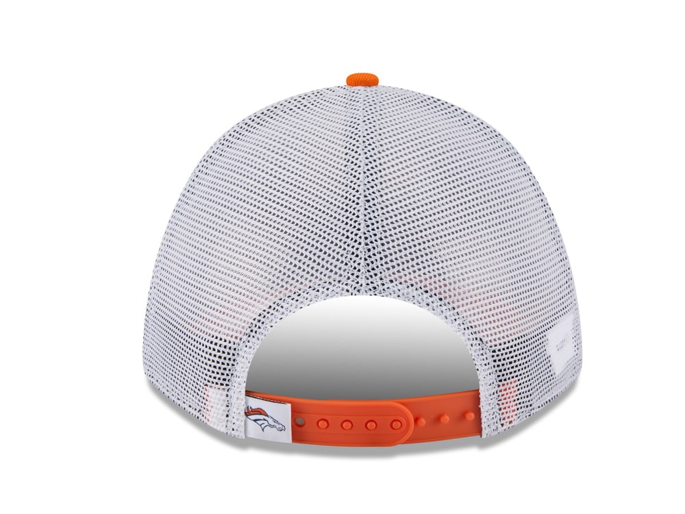 New Era Denver Broncos Official Team Color Edition 9Forty M Crown A Frame Trucker Snapback Casquette