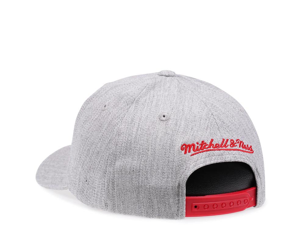 Mitchell & Ness Chicago Bulls Heather Red Line Flex Snapback Casquette
