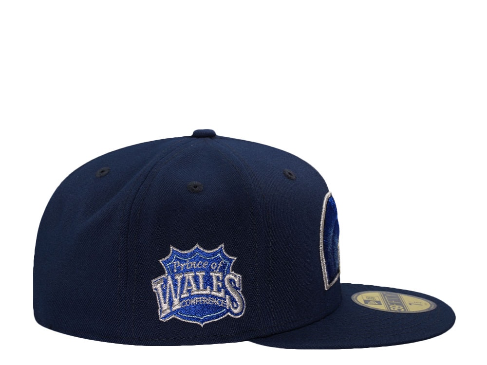 New Era Quebec Nordiques Prince Of Wales Conference Ocean Blue Prime Edition 59Fifty Fitted Casquette