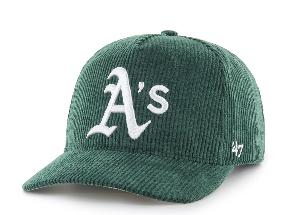 47Brand Oakland Athletics Dark Green Thick Cord Edition Hitch Snapback Casquette