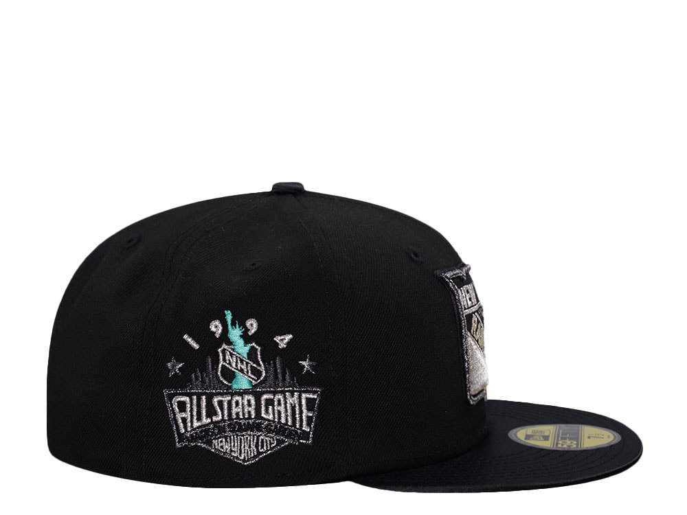 New Era New York Rangers All Star Game 1994 Black Satin Brim Prime Edition 59Fifty Fitted Casquette