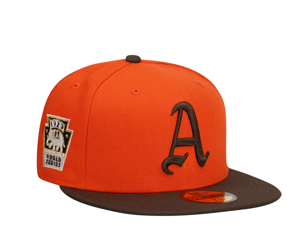 New Era Philadelphia Athletics World Series 1929 Orange Two Tone Edition 59Fifty Fitted Casquette