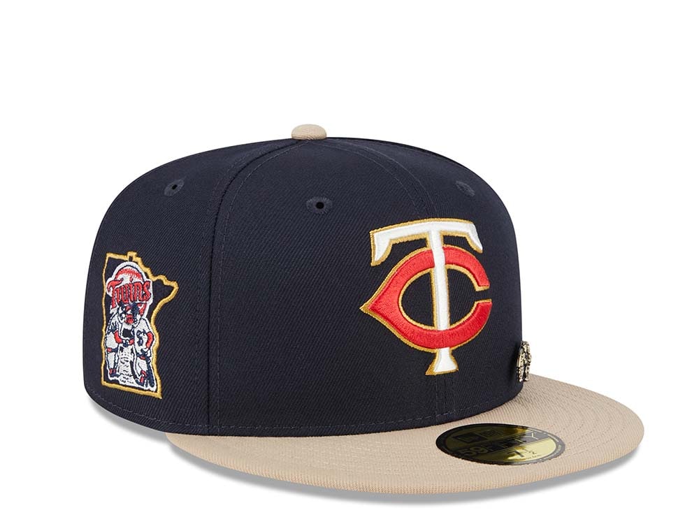 New Era Minnesota Twins Varsity Pin Two Tone Edition 59Fifty Fitted Casquette