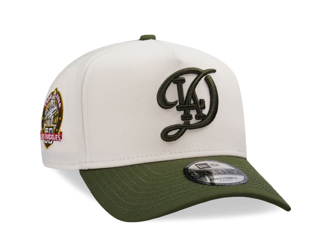 New Era Los Angeles Dodgers  60th Anniversary Chrome Two Tone Edition 9Forty A Frame Snapback Casquette