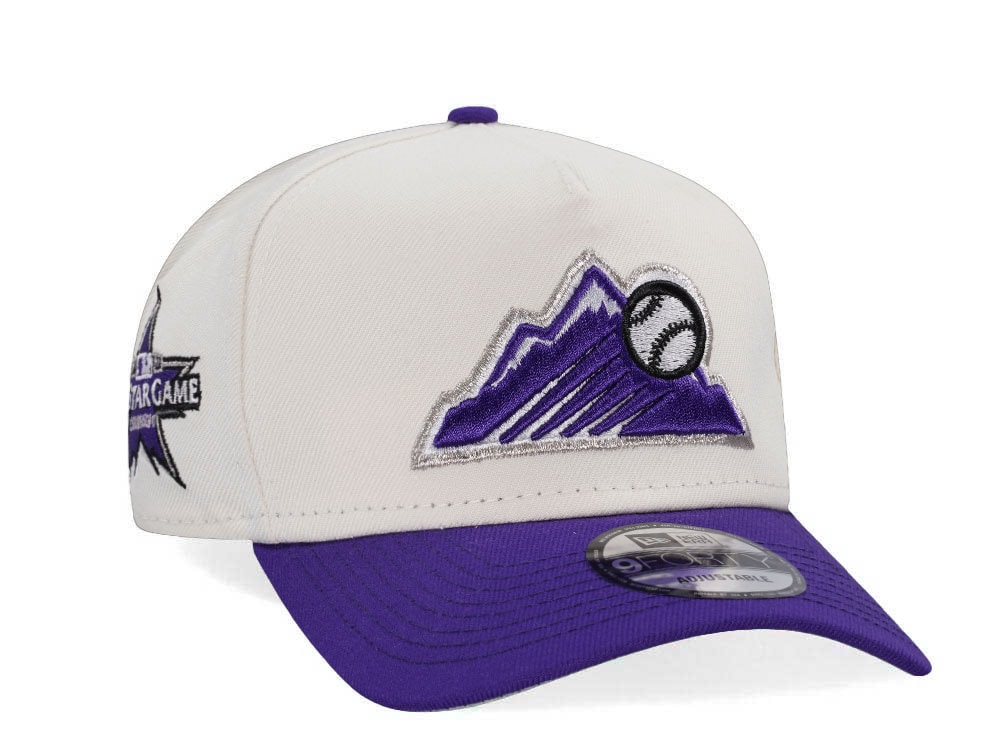 New Era Colorado Rockies All Star Game 2023 Chrome Two Tone Edition 9Forty A Frame Snapback Casquette