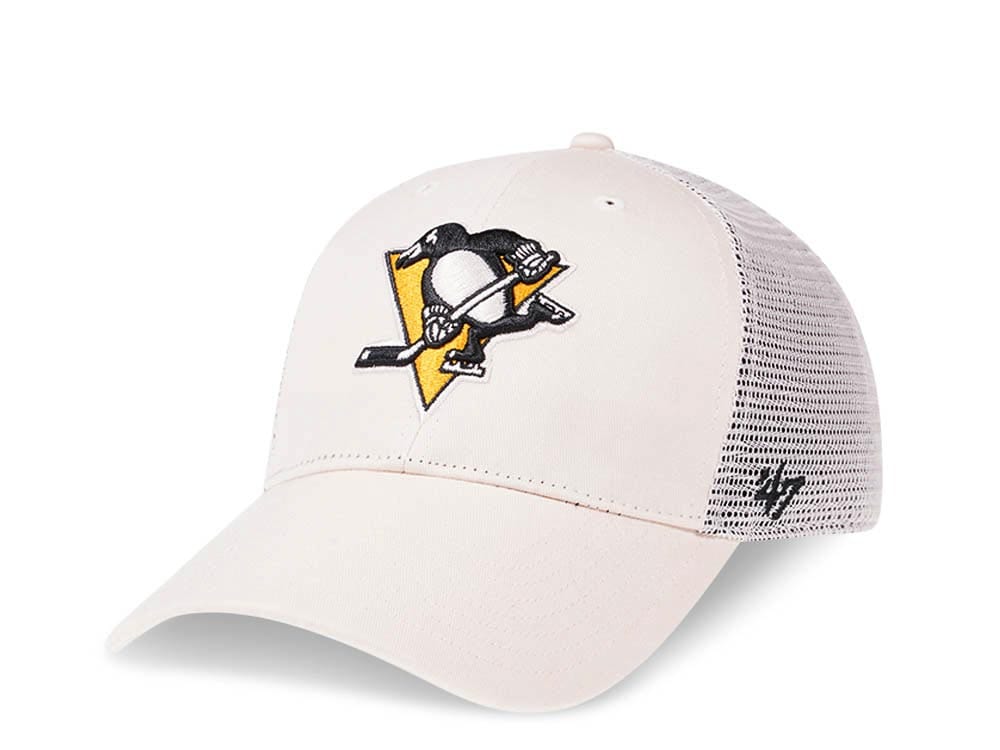 47Brand Pittsburgh Penguins Classic Creme Trucker Snapback Casquette