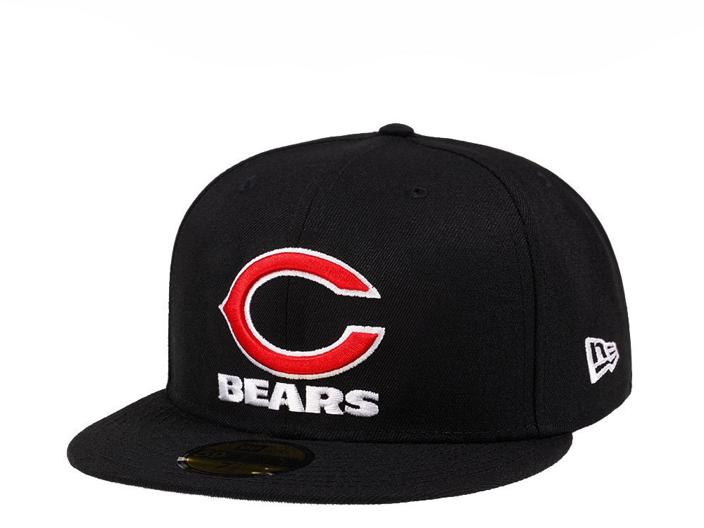 New Era Chicago Bears Black Crimson Collection 59Fifty Fitted Casquette