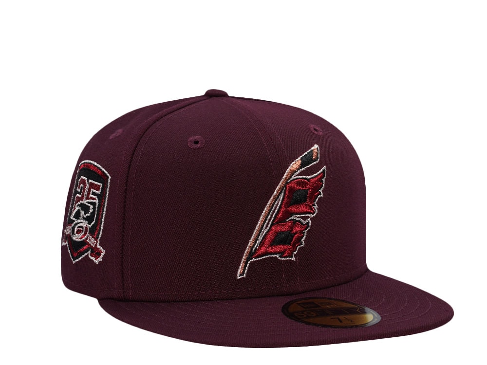 New Era Carolina Hurricanes 25th Anniversary Maroon Prime Edition 59Fifty Fitted Casquette