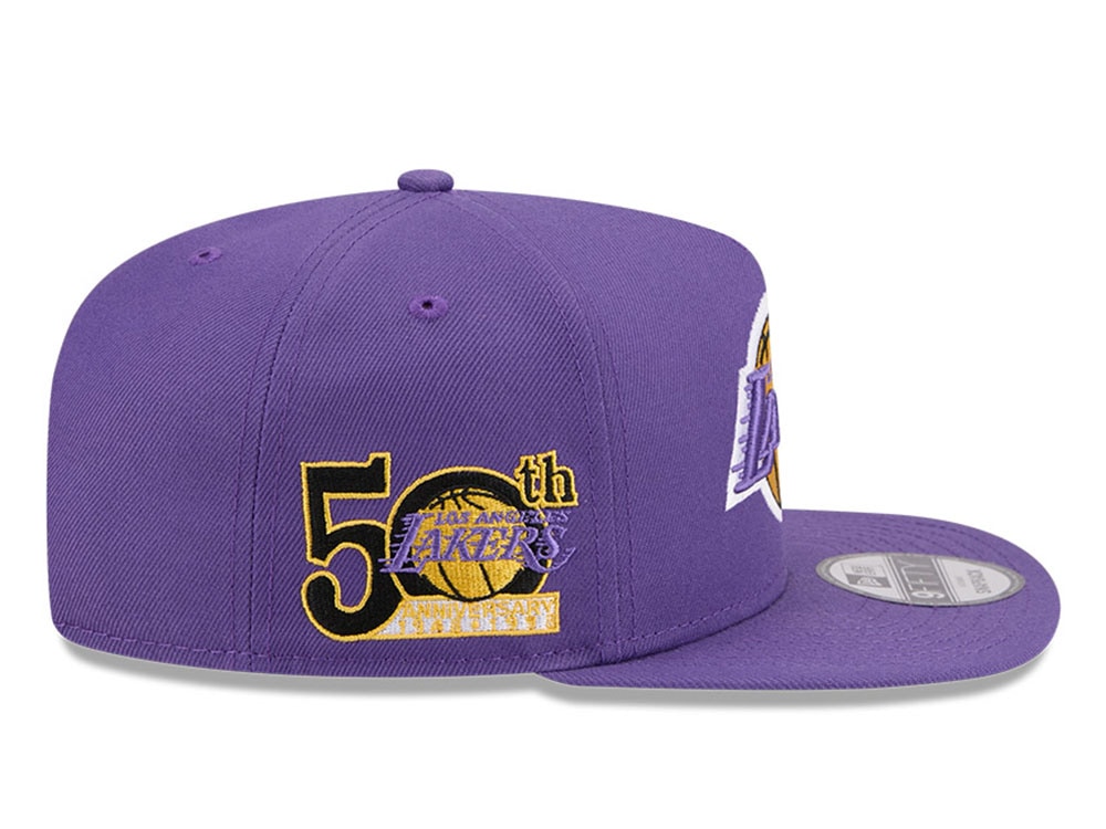 New Era Los Angeles Lakers 50th Anniversary HWC Edition 9Fifty A Frame Snapback Casquette