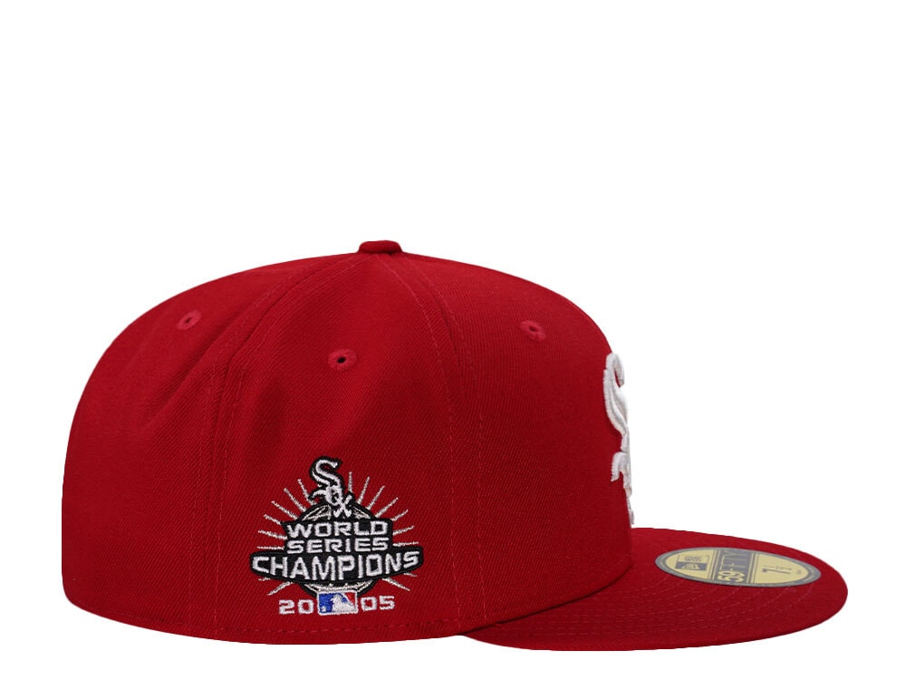 New Era Chicago White Sox World Series Champions 2005 Scarlet Prime Edition 59Fifty Fitted Casquette