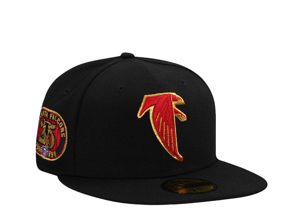 New Era Atlanta Falcons 25th Anniversary Metallic Black Prime Edition 59Fifty Fitted Casquette