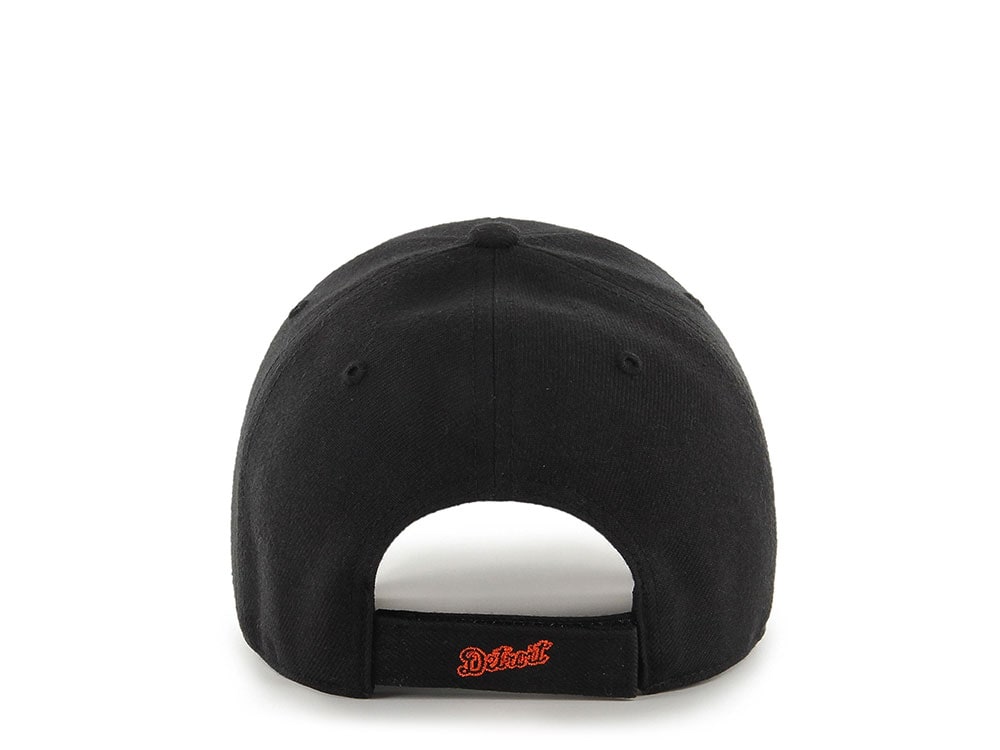 47Brand Detroit Tigers Black and Orange Classic Strapback Casquette