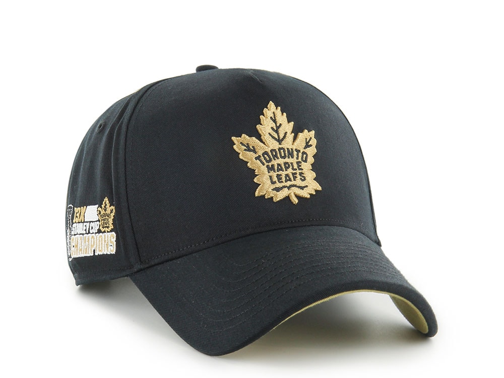 47Brand Toronto Maple Leafs Vintage Stanley Black Sure Shot Edition MVP Snapback Casquette