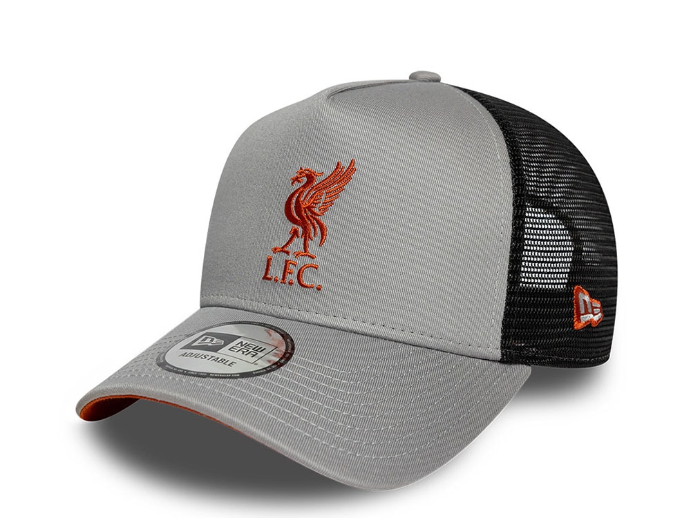 New Era Liverpool Fc Seasonal Gray Edition 9Forty A Frame Trucker Snapback Casquette