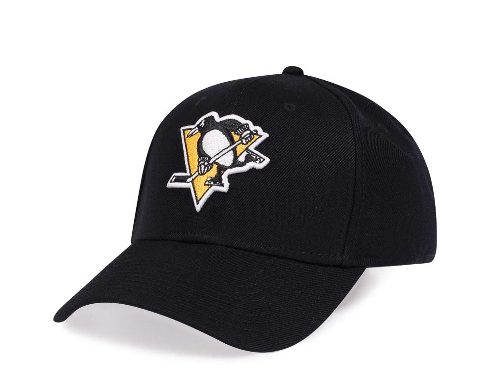 American Needle Pittsburgh Penguins Black Stadium Curved Snapback Casquette