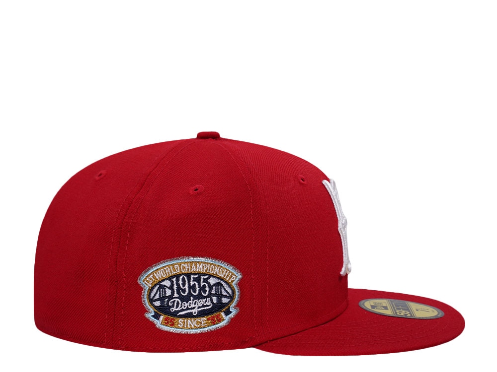 New Era Brooklyn Dodgers World Series 1955 Scarlet Wool Prime Edition 59Fifty Fitted Casquette