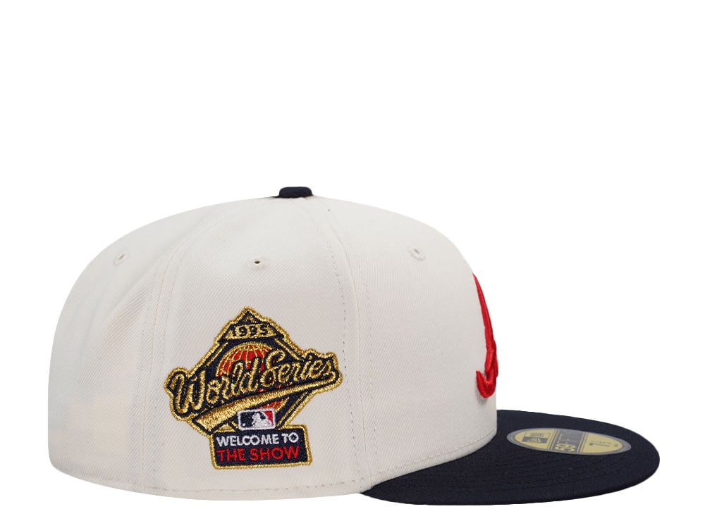 New Era Atlanta Braves World Series 1995 The Show Chrome Two Tone Edition 59Fifty Fitted Casquette