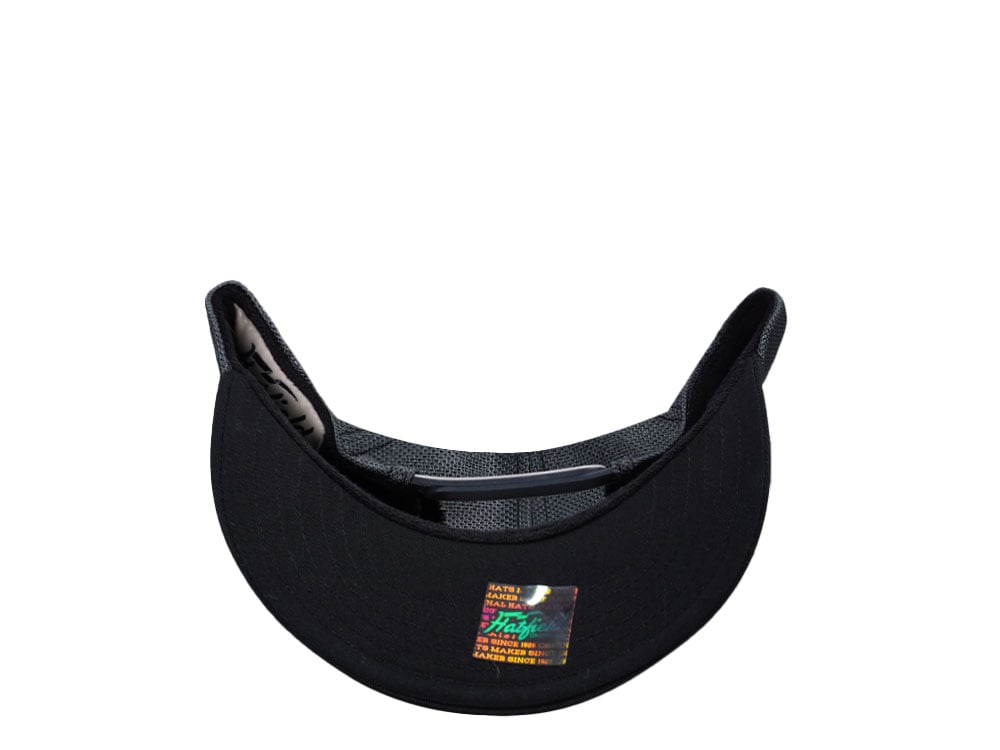 Hatfield Original Script Black Gray Trucker Snapback Casquette