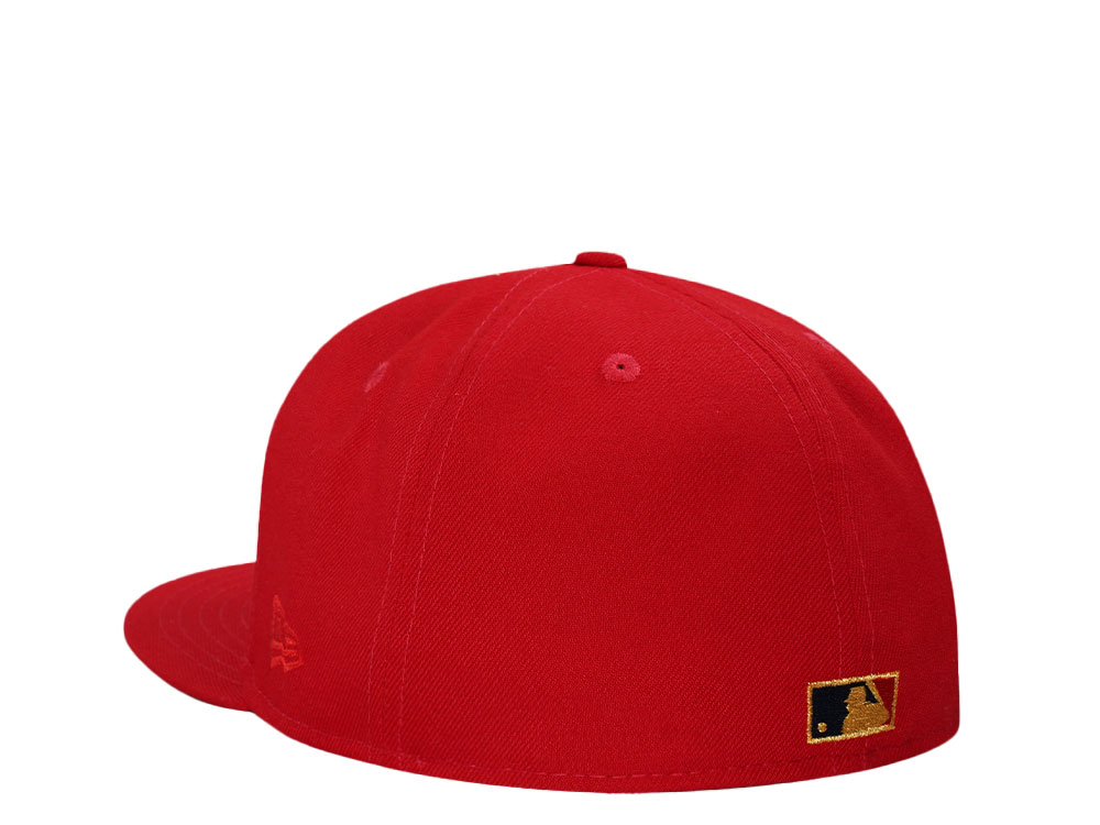 New Era Cleveland Indians 1948 Scarlet Red Throwback Edition 59Fifty Fitted Casquette