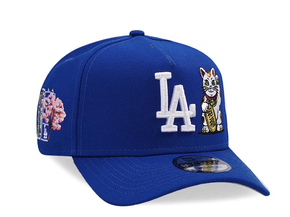 New Era Los Angeles Dodgers Tokyo Series Cat Royal Blue Prime Edition 9Forty A Frame Snapback Casquette