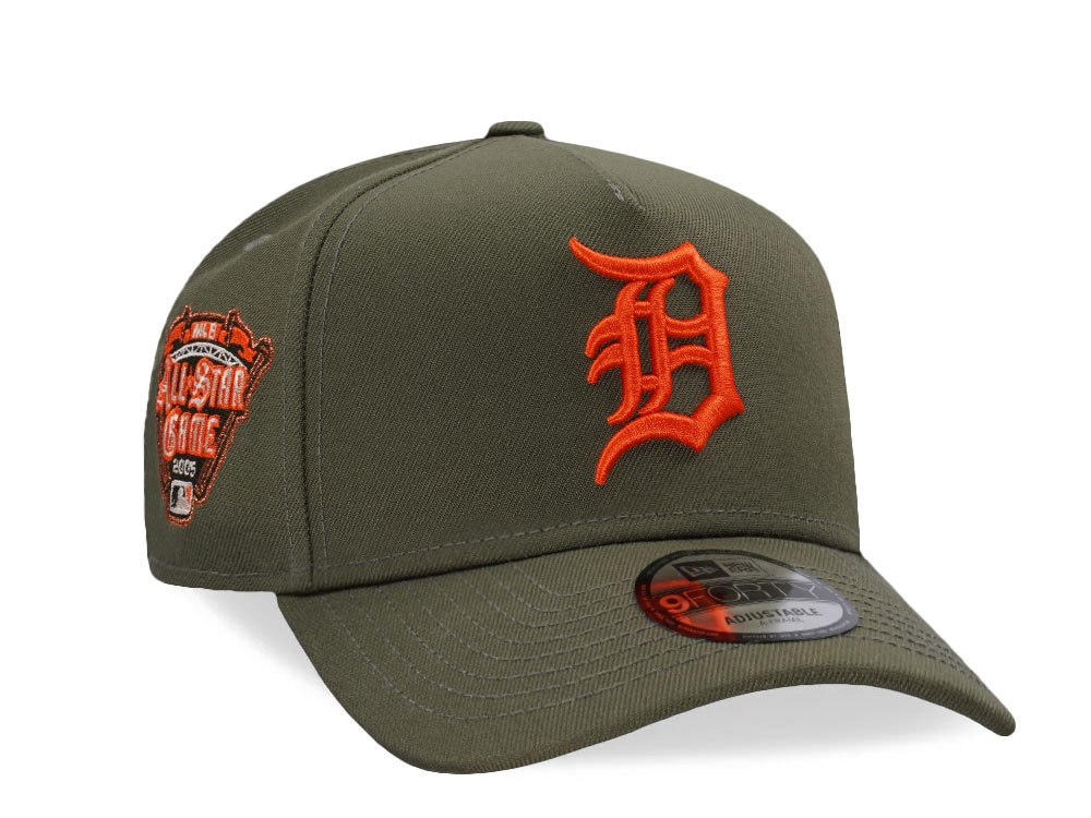 New Era Detroit Tigers All Star Game 2005 Olive Prime Edition 9Forty A Frame Snapback Casquette