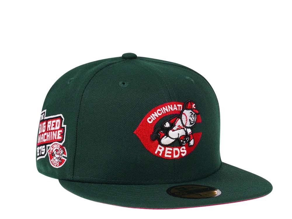 New Era Cincinnati Reds Big Red Machine Green and Red Edition 59Fifty Fitted Casquette