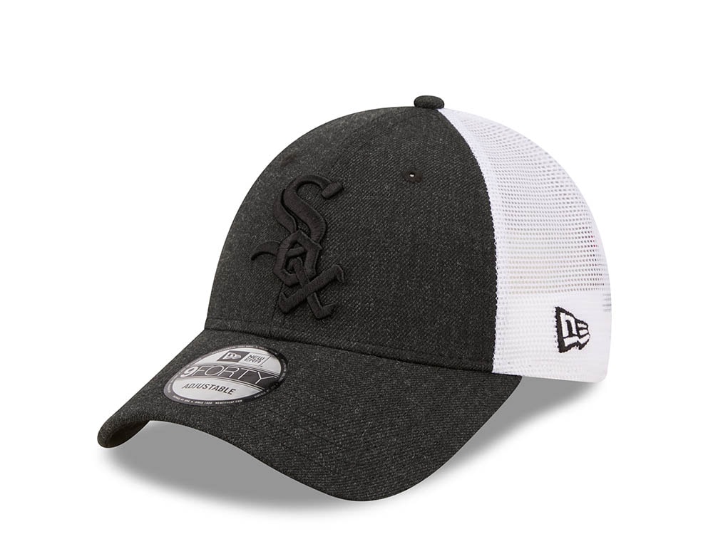 New Era Chicago White Sox Black Home Field Edition 9forty Trucker Strapback Casquette