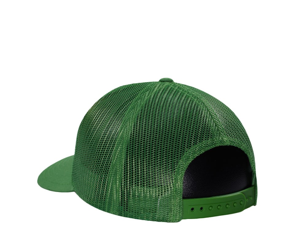 John Deere Logo Green Trucker Snapback Casquette