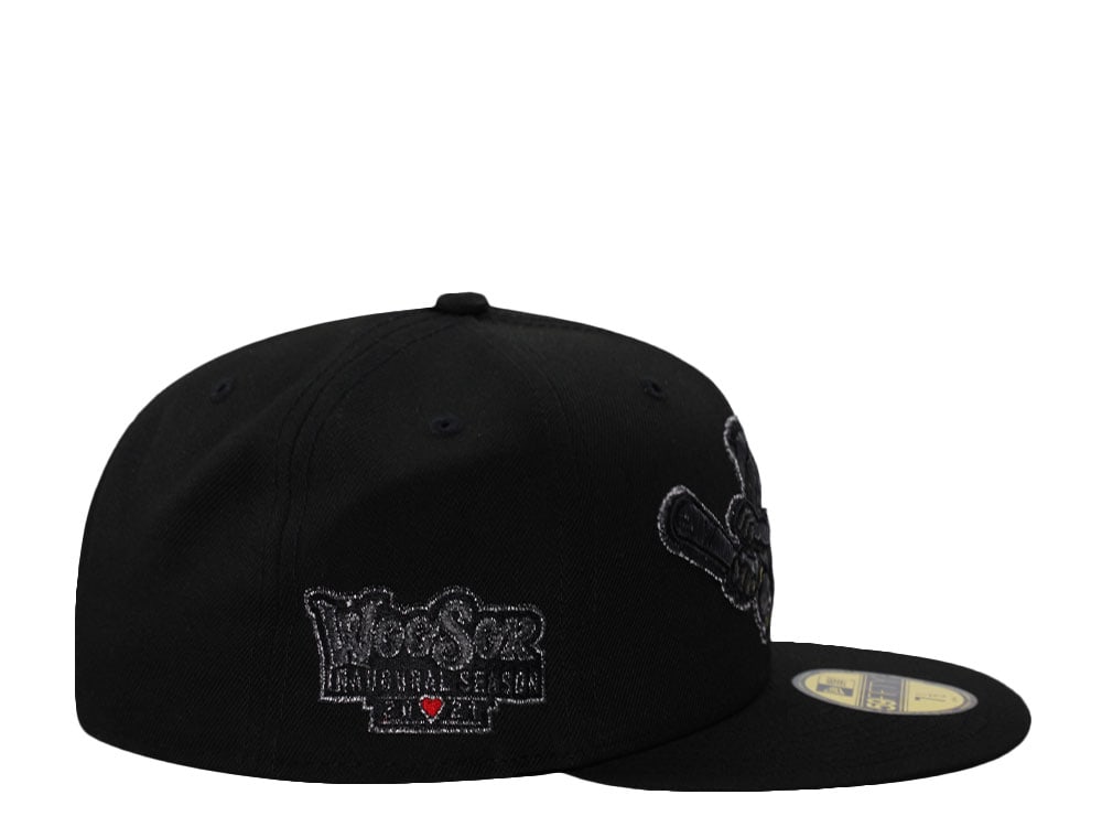 New Era Worcester Red Sox Inaugural Season Blackout Prime Edition 59Fifty Fitted Casquette