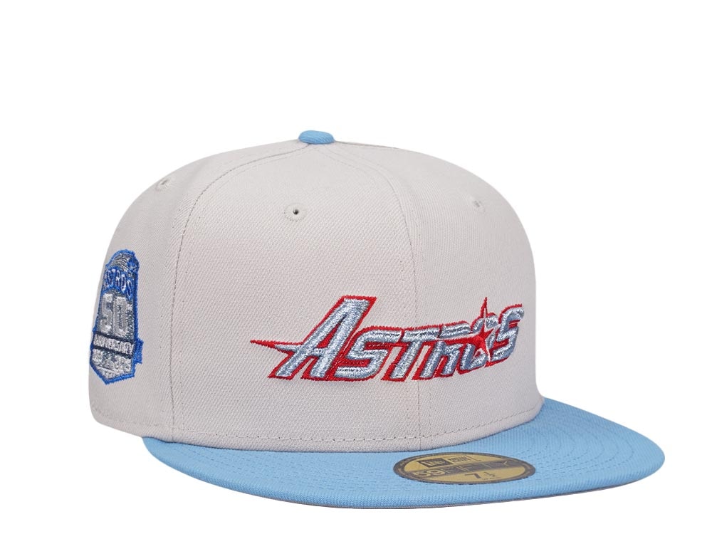 New Era Houston Astros 50th Anniversary Stone Color Flip Two Tone Edition 59Fifty Fitted Casquette