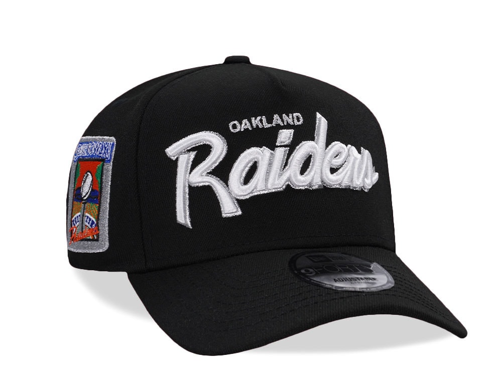 New Era Oakland Raiders Super Bowl XI Black Prime Edition 9Forty A Frame Snapback Casquette