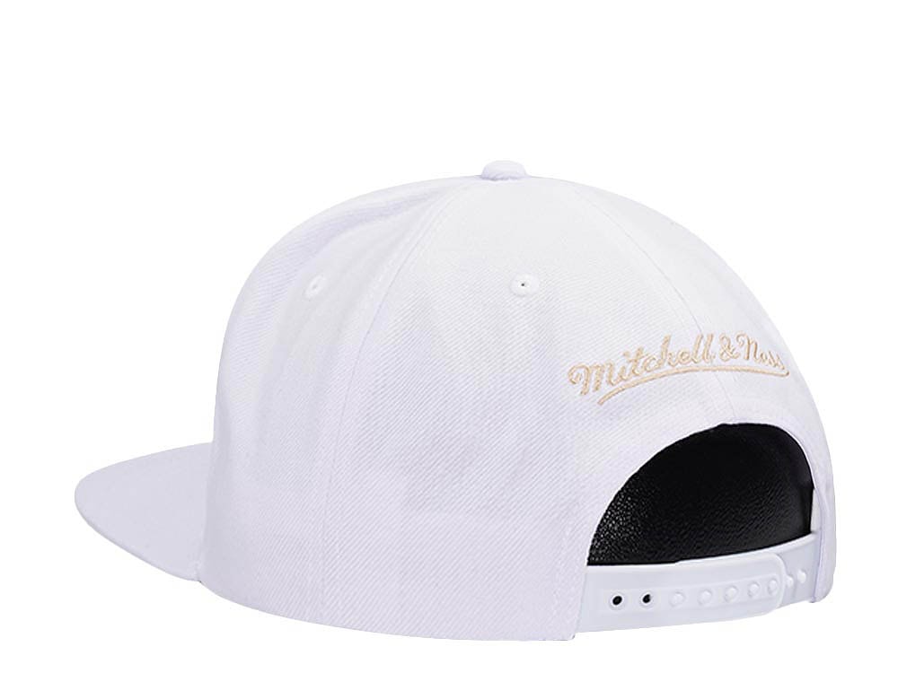 Mitchell & Ness Atlanta Hawks 25th Anniversary Winter White Hardwood Classic Snapback Casquette