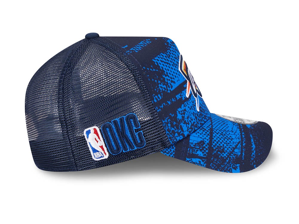New Era Oklahoma City Thunder NBA Tip Off 2024 Trucker 9Forty A Frame Snapback Casquette