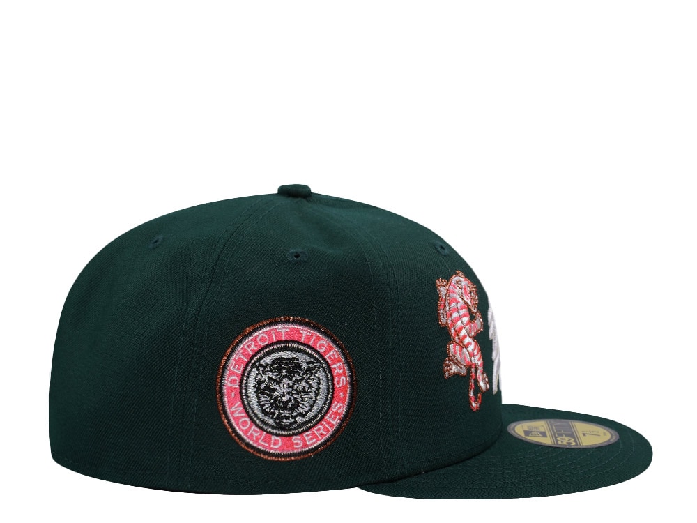 New Era Detroit Tigers World Series 1968 Tiger Dark Green Prime Edition 59Fifty Fitted Casquette