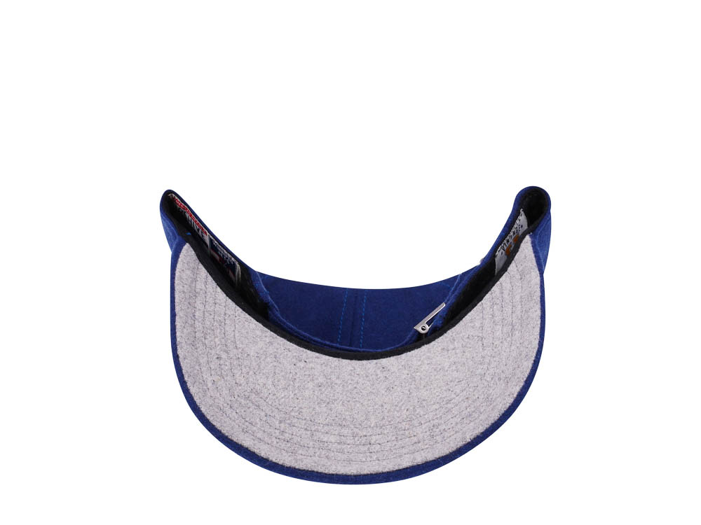 American Needle Winnipeg Jets Blue Curved Archive Wool Strapback Casquette